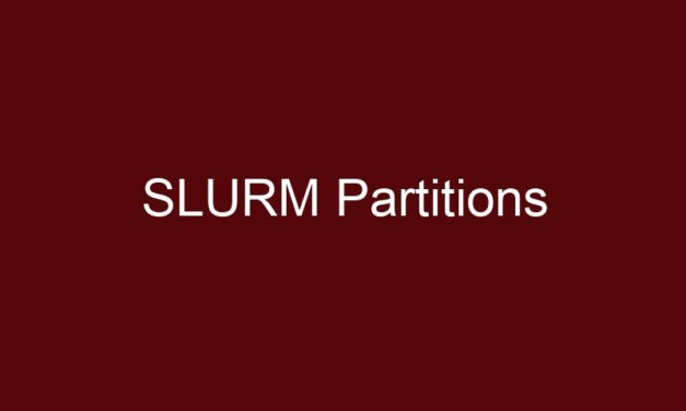 SLURM Partitions