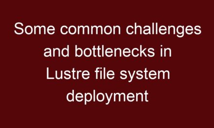 Some common challenges and bottlenecks in Lustre file system deployment