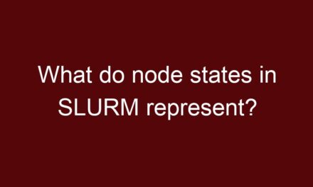 What do node states in SLURM represent?
