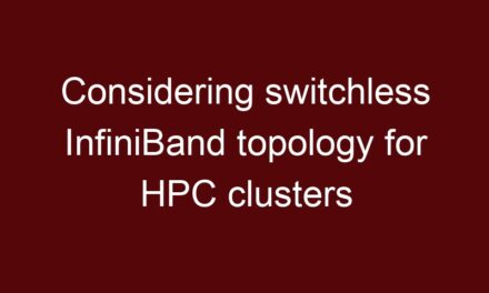 Considering switchless InfiniBand topology for HPC clusters