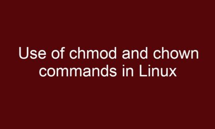 Use of chmod and chown commands in Linux