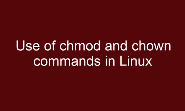 Use of chmod and chown commands in Linux